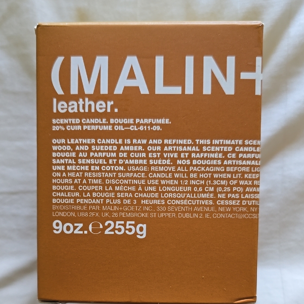 Malin+Goetz Leather Scented Candle Size: 9 oz.